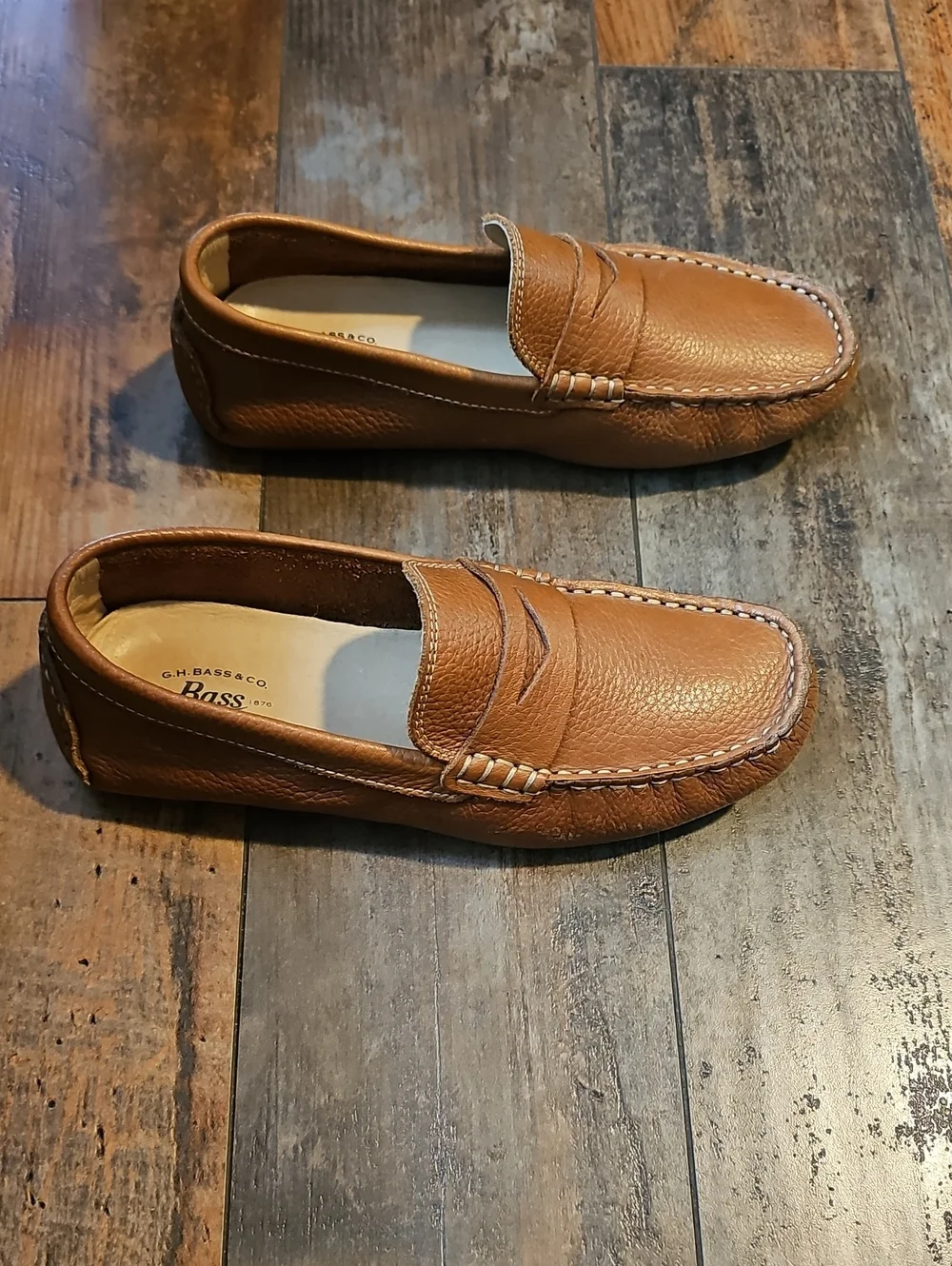 G.H. Bass & Co. Brown Leather Penny Loafers